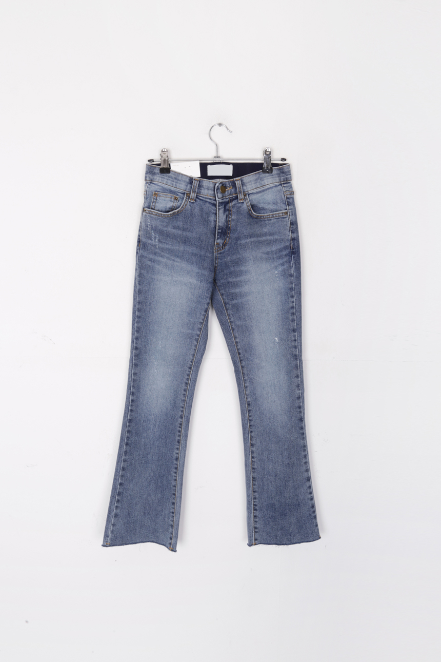 Women Jeans Pants Ash Blue Boots Cut Span Jeans Co